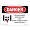 Signmission OSHA Danger Sign, Crush Hazard From Falling Load, 10in X 7in Decal, 10" W, 7" H, Landscape OS-DS-D-710-L-1819 - alternate 1